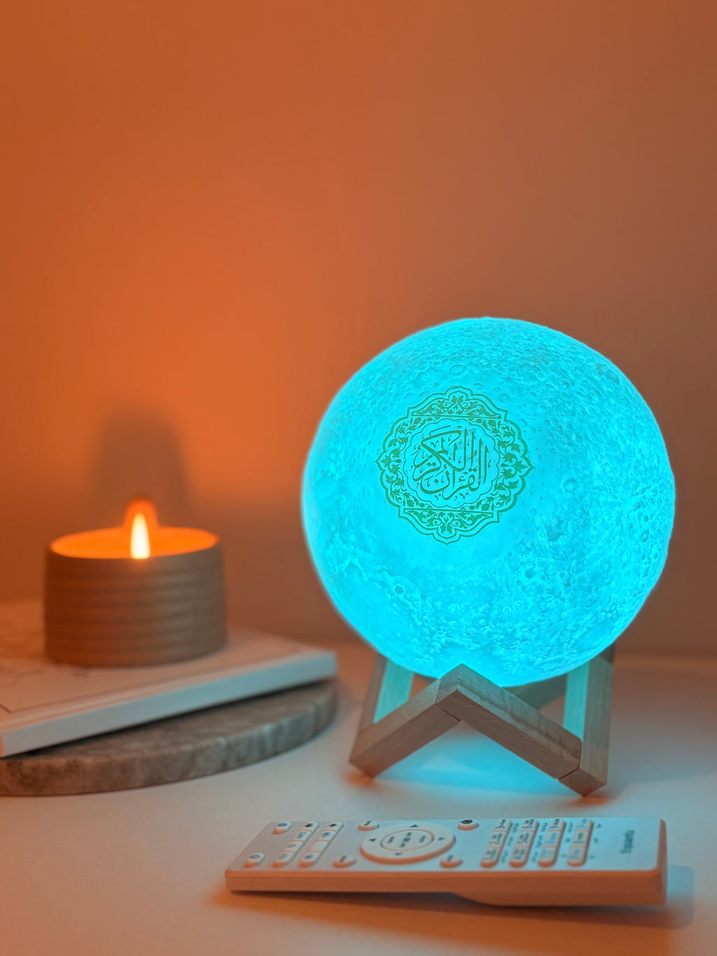 Veilleuse coranique en forme de Lune