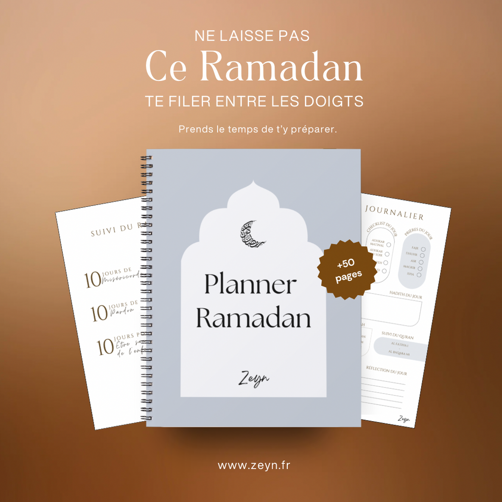 Planner Ramadan - Bleu gris