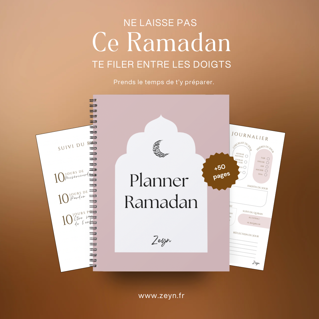 Planner Ramadan - Rose Poudré